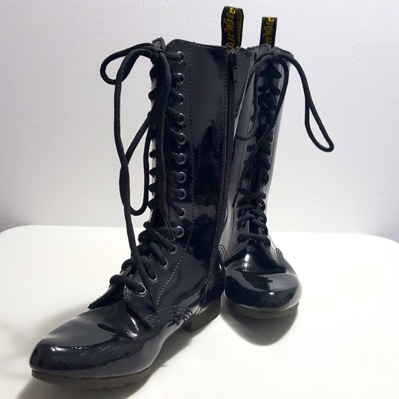 Dr Martens Stacey Ritzy Black leather Lace Up Boots - Picture 1 of 6